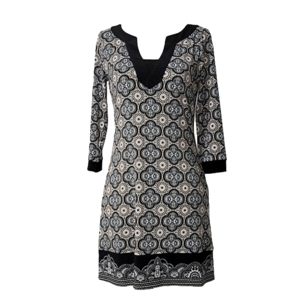 WHBM classy office mini in neutral medallion print, XXS